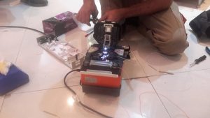 روش مفصل کردن کابل فیبر نوری (فیوژن فیبر نوری)