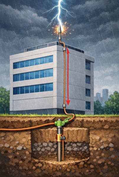 اجرای صاعقه‌گیر