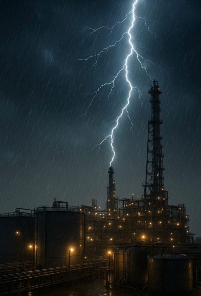 صاعقه گیر سایت های نفتی