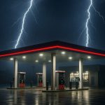 صاعقه گیر برای پمپ بنزین